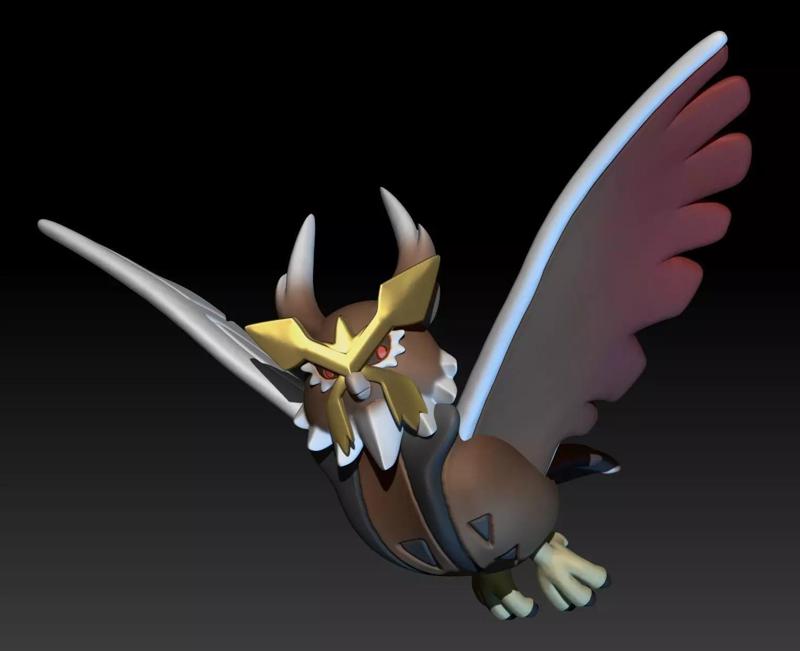 Fakemon Mega Evolution Pokemon Noctowl
