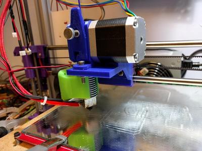 Mounting plate for Bondtech Mini extruder/E3D v6 on i3/Rework/Wilson carriage