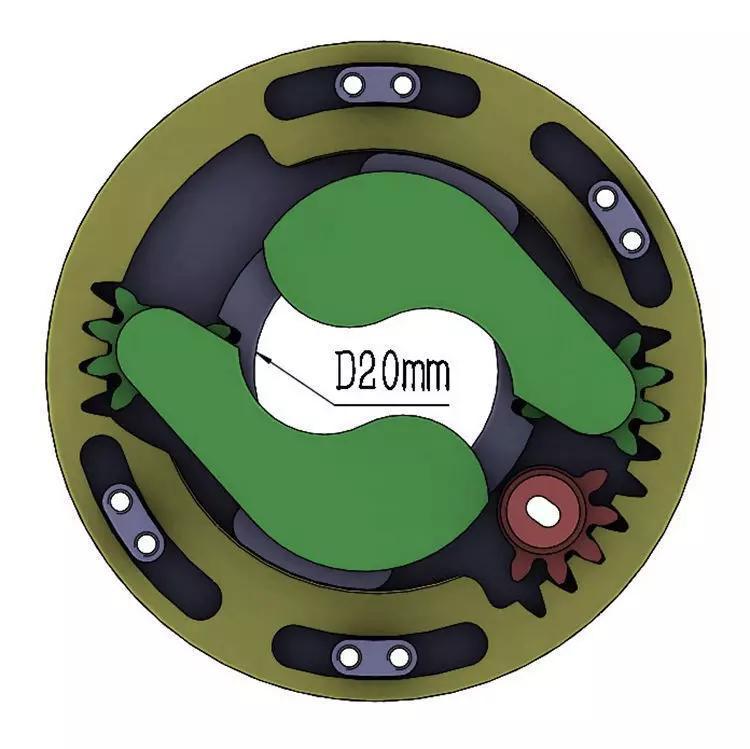 3D Printable Iris mechanism-3DP2BLROD20A