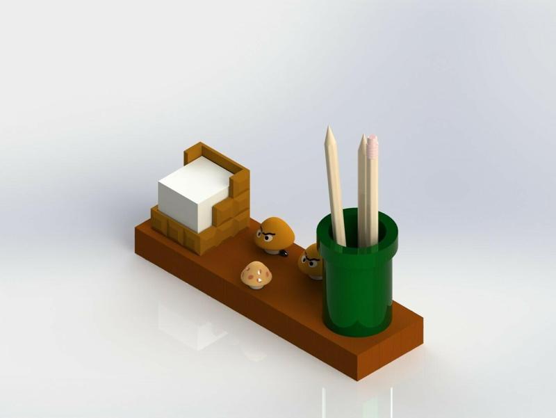 Super Mario Pen Holder For Desk