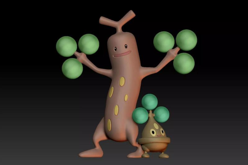 Pokemon Bonsly Sudowoodo