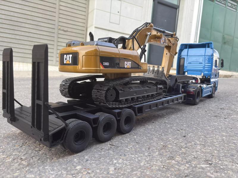 Trailer RC truck 1 14 Printable low boy scale