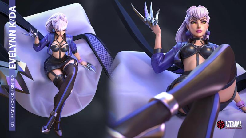 Evelynn KDA Ready for 3D Printing