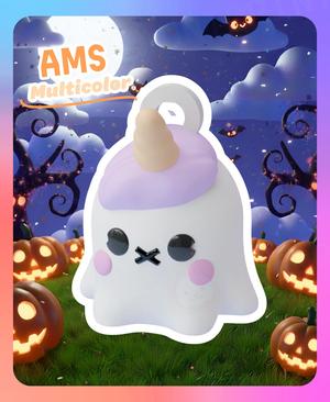 Little Ghost Keychain: Unicorn (Multicolor)