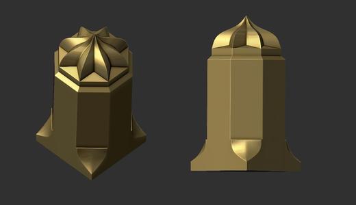 Geometric Column 3D Model