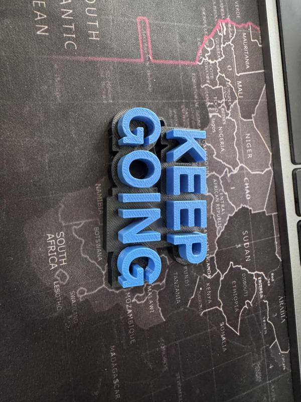 Keep Going Keychain