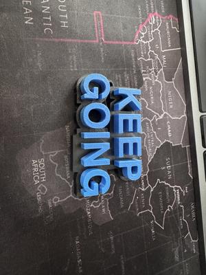Keep Going Keychain