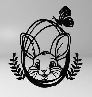 Line art Easter Bunny 2, wall art Easter Bunny, 2d art Easter Bunny, decor Easter Bunny