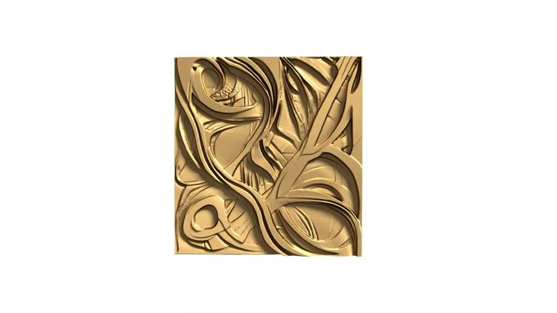 3D Printed Ornamental Wall Panel decor set