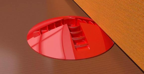 A dome shaped doorstop