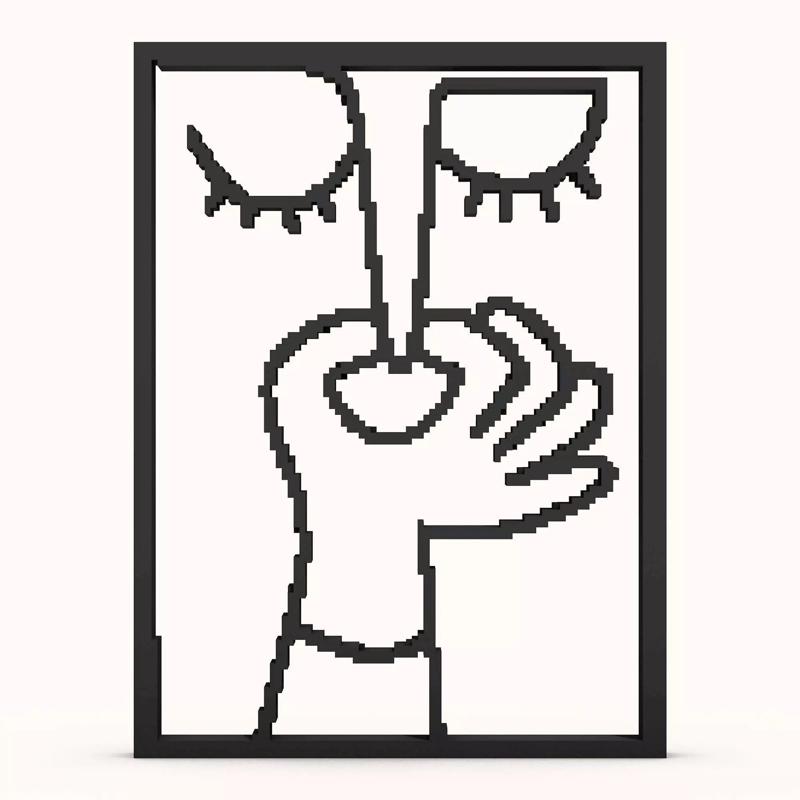 Humorous Bad Smell Design Wall Art For Bathroom Decor