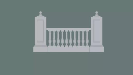 Balustrade Model for Architecture