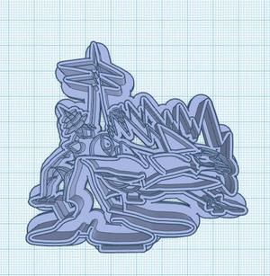 Pokemon: Gigantamax Toxtricity Cookie Cutter