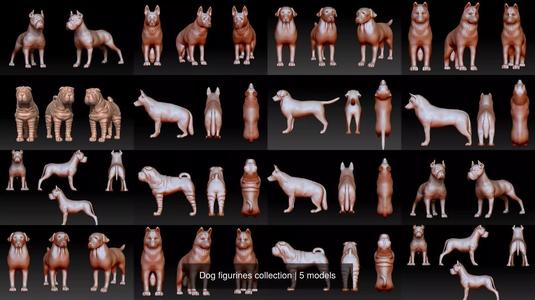 Dog figurines collection