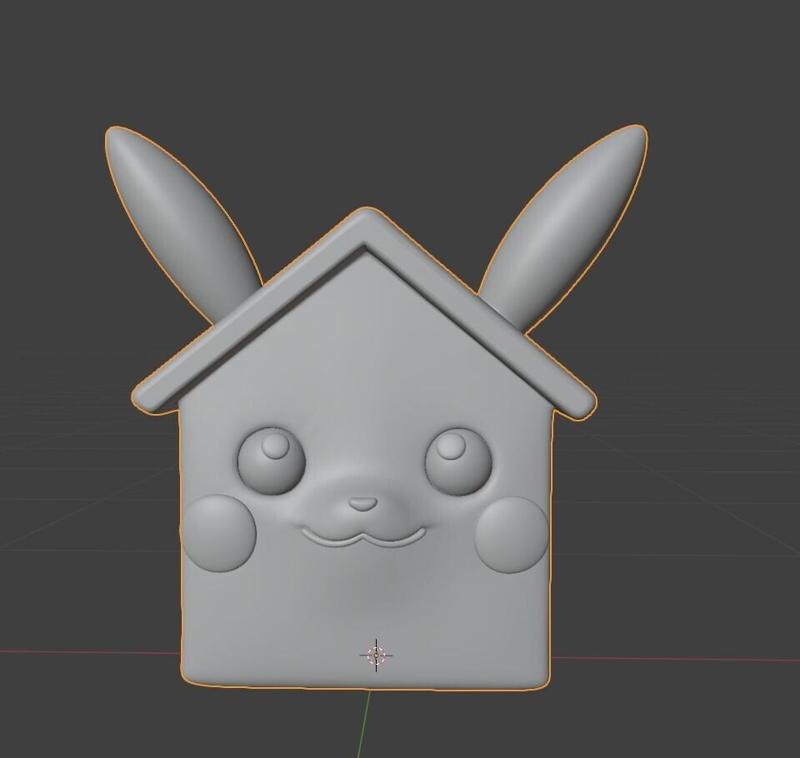 Pikachu Head House | Pokémon Inspired 3D Model