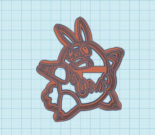 Pokemon: Pignite Cookie Cutter