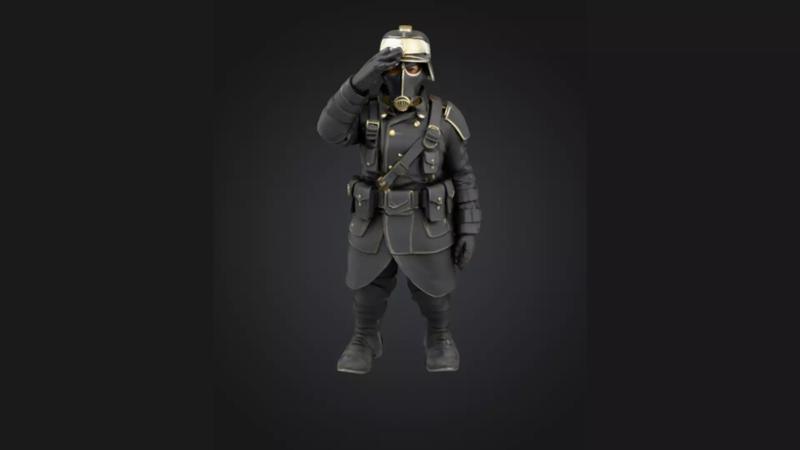 Valour Korps Realistic Infantry Sergeant 3D Print Miniature Toy