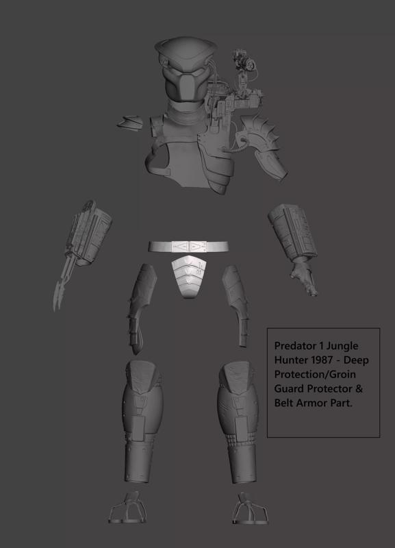 Predator 1987 Jungle Hunter Belt Deep Protection Groin Guard