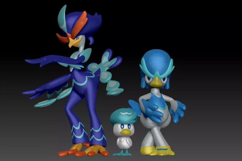 Pokemon Quaxly Quaxwell Quaquaval