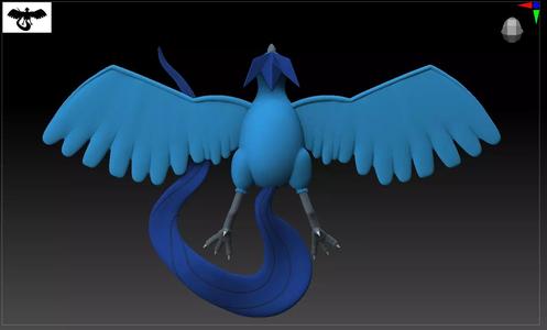 Articuno Pokemon taxidermy