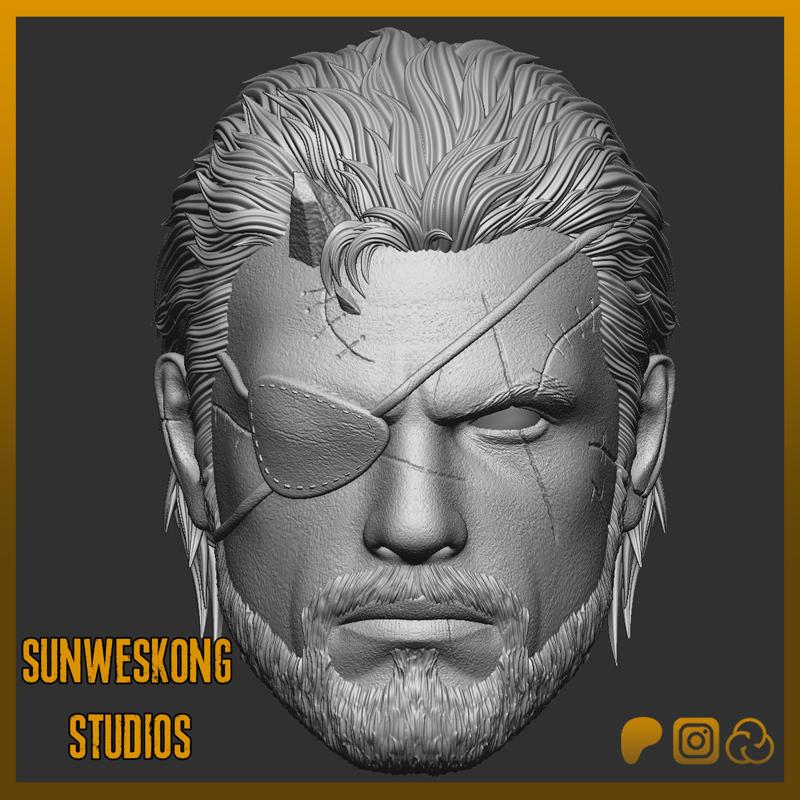 Metal Gear Solid V Venom Snake Neutral Headsculpt Pack