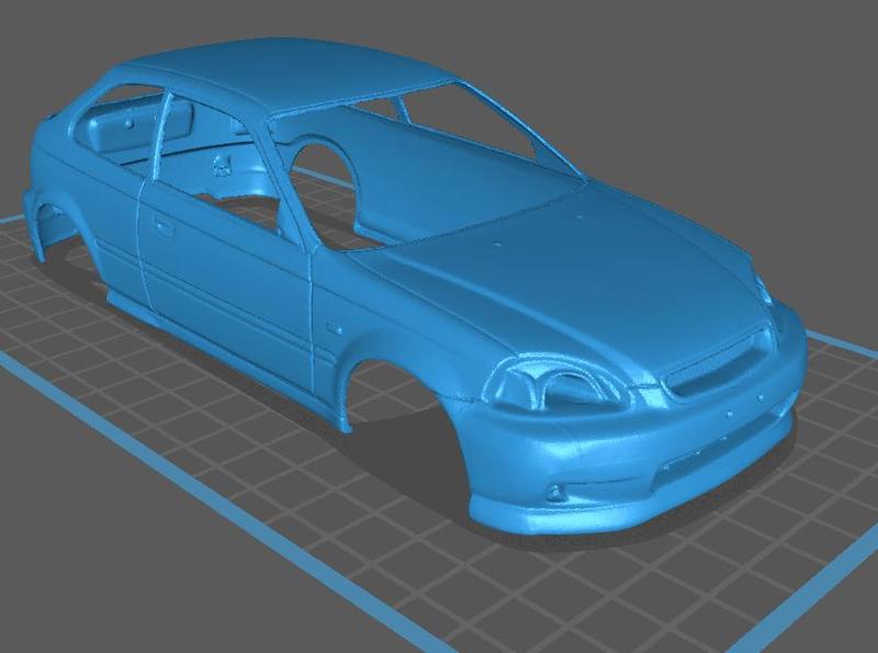 1/24 Fujimi Civic Ek9 Spoon Car Body 3D Scanned Body