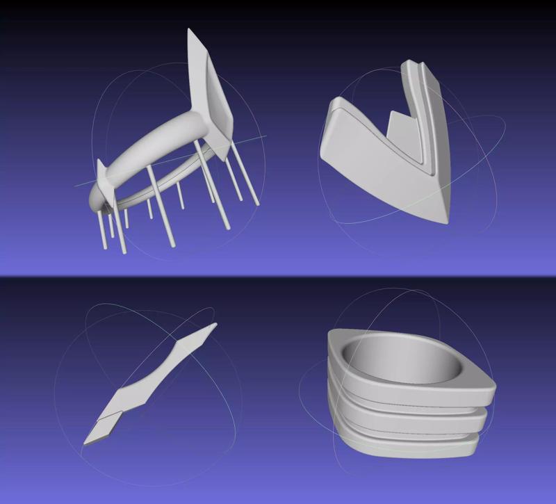 Kill La Kill Junketsu Armor Thigh Arm Wrist And Hairclip