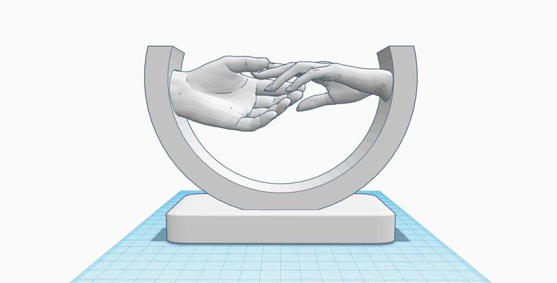 Hands Reaching Out in Symbolic Embrace, Hands gesture touching sculpture, Love gift, engagement gift, marriage, proposal, promise