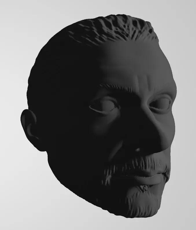 Lethal Weapon Steve Blackman WWE Head Sculpt 3D print model