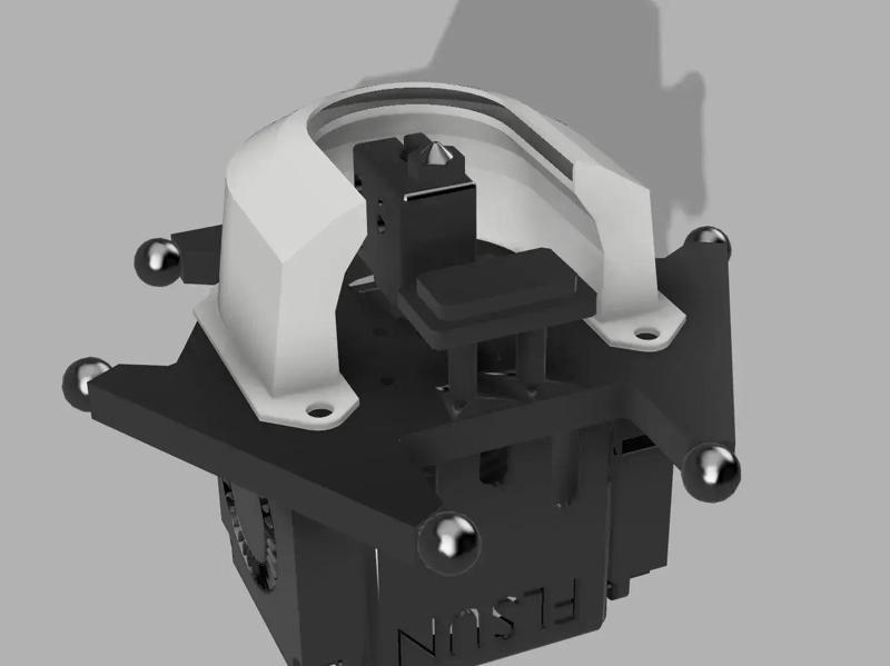 FLSUN SUPER RACER SR - almost radial  fan duct