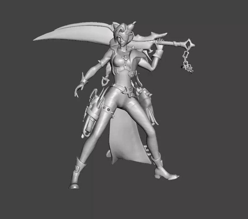 Soul Fighter Samira 3D Model