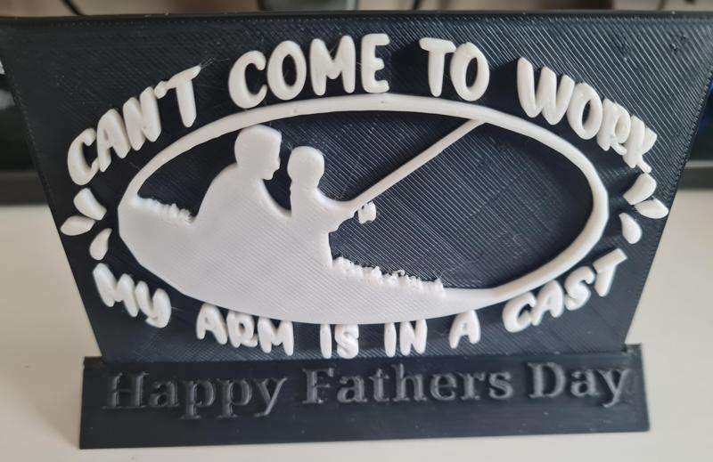 Father and Son Fishing Father’s Day Plaque