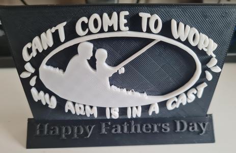 Father and Son Fishing Father’s Day Plaque