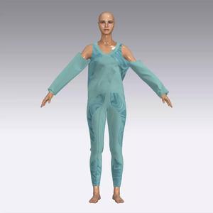 3d woman sportwear