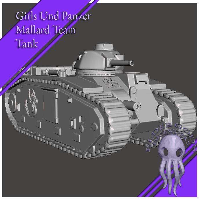 Girls Und Panzer "Mallard" Char B1 Bis  (1:35 scale)