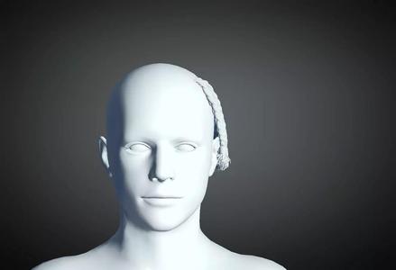 3D Hair style for Man 103 3D model