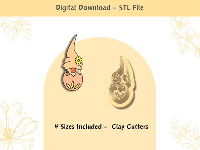 Easter Gnome Cutter for Polymer Clay