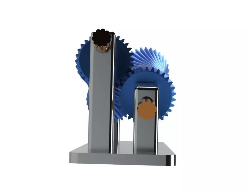 Hyperboloid gear - suport free