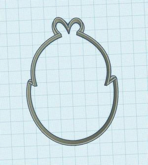 easter chick cookie cutter