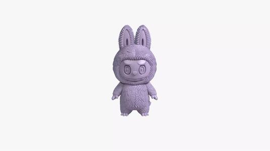 Labubu Keychain and Charm 3D Print Model Printable STL File