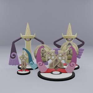 Pokemon No. 679-681 Honedge, Doublade, Aegislash
