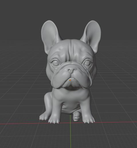 Realistic French Bulldog dog in Funko Pop style
