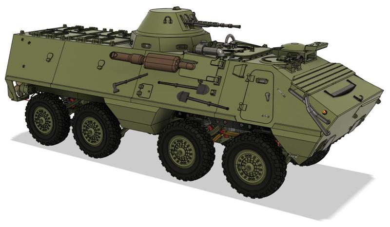 1/10 RC Czechoslovak OT-64A SKOT armored personnel carrier