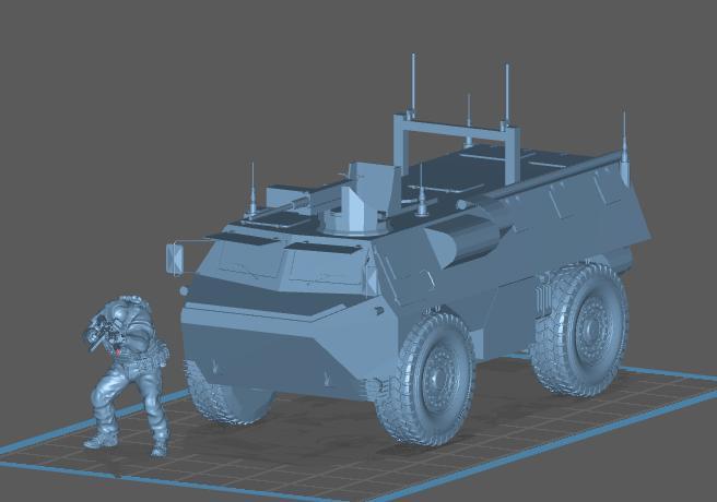 VAB French 28mm light armoured truck