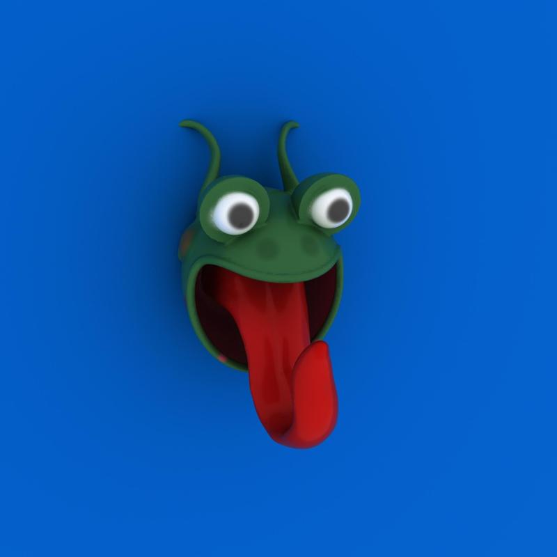 Cute Frog 3D Hanger