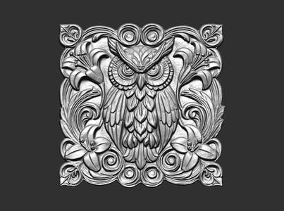 owl wall frame decor