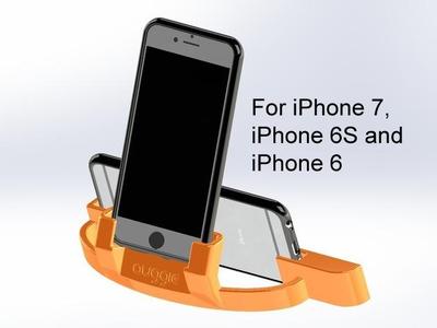 Auggie's iPhone 7, 6 and 6S cradle with sound redirector amplifier Landscape and Portrait Modes