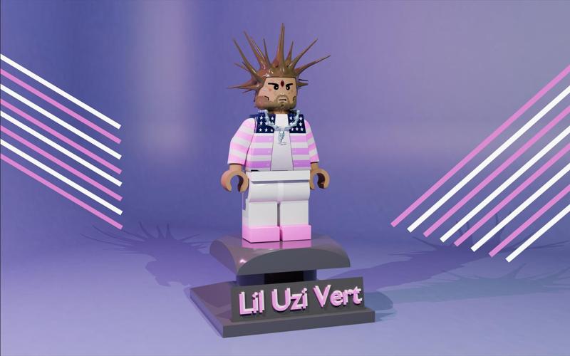 Lil Uzi Green type 4cm heigh