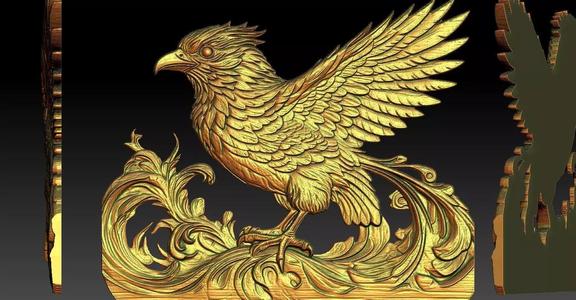 9 Eagle CNC Relief Model