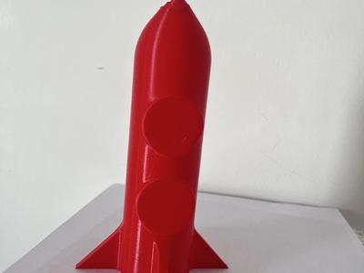 Spiral Vase Rocket — Fast Print!